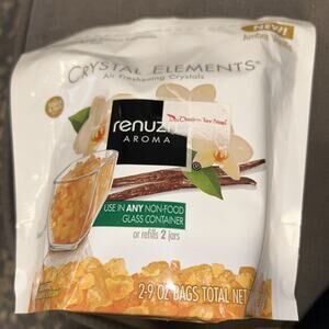 Renuzit Crystal Elements Amber Vanilla Air Freshener Crystals 18oz Sealed Rare